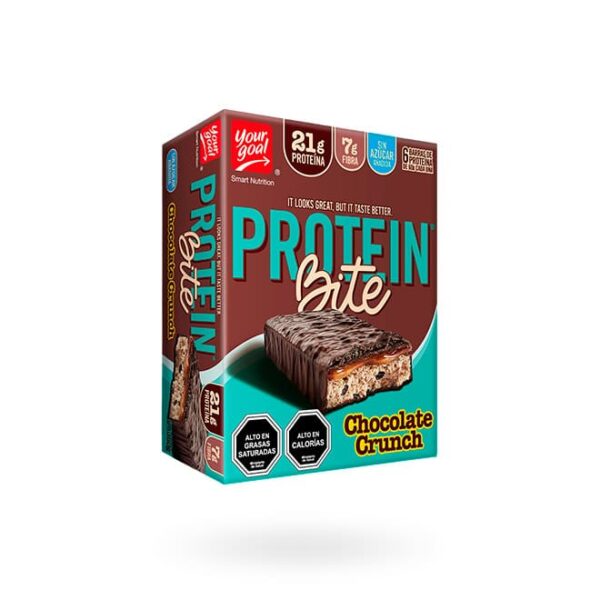 PROTEIN BITE CHOCOLATE CRUNCH YOUR GOAL 6 UNIDADES